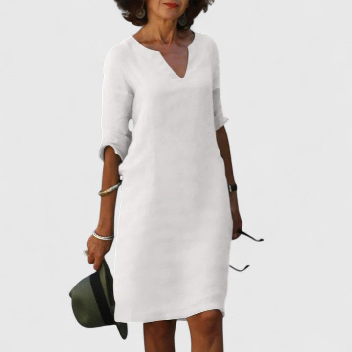 V-Neck Relaxed Fit Dress
