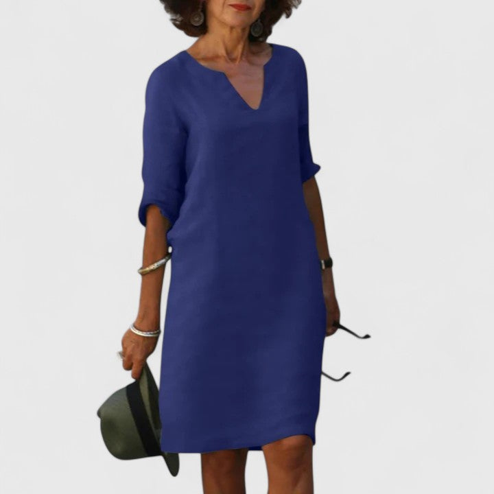 V-Neck Relaxed Fit Dress