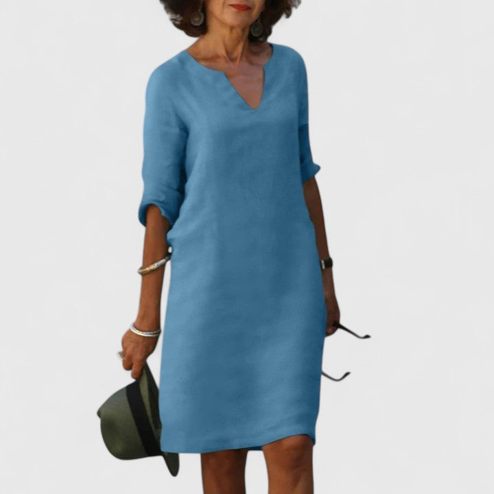 V-Neck Relaxed Fit Dress