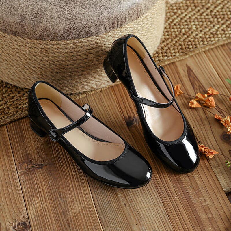 Leather Mary Jane Shoes