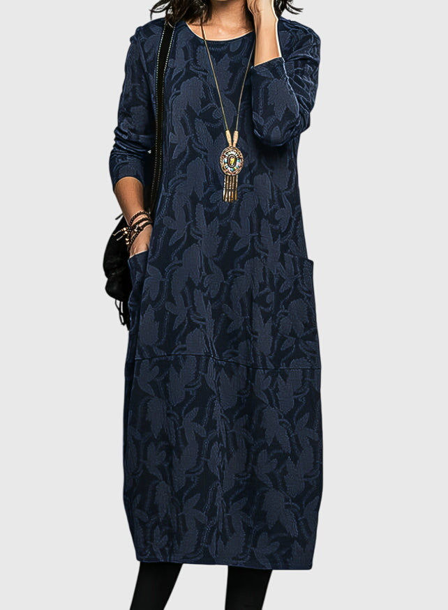 Casual Round-Neck Dress