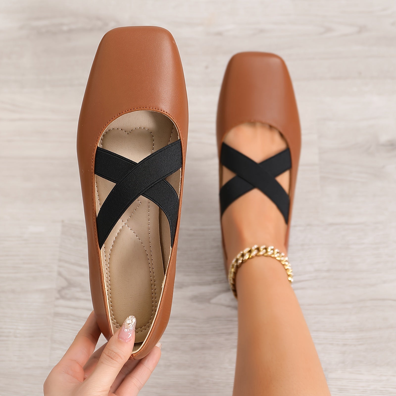 Crisscross Strap Square Mary Janes