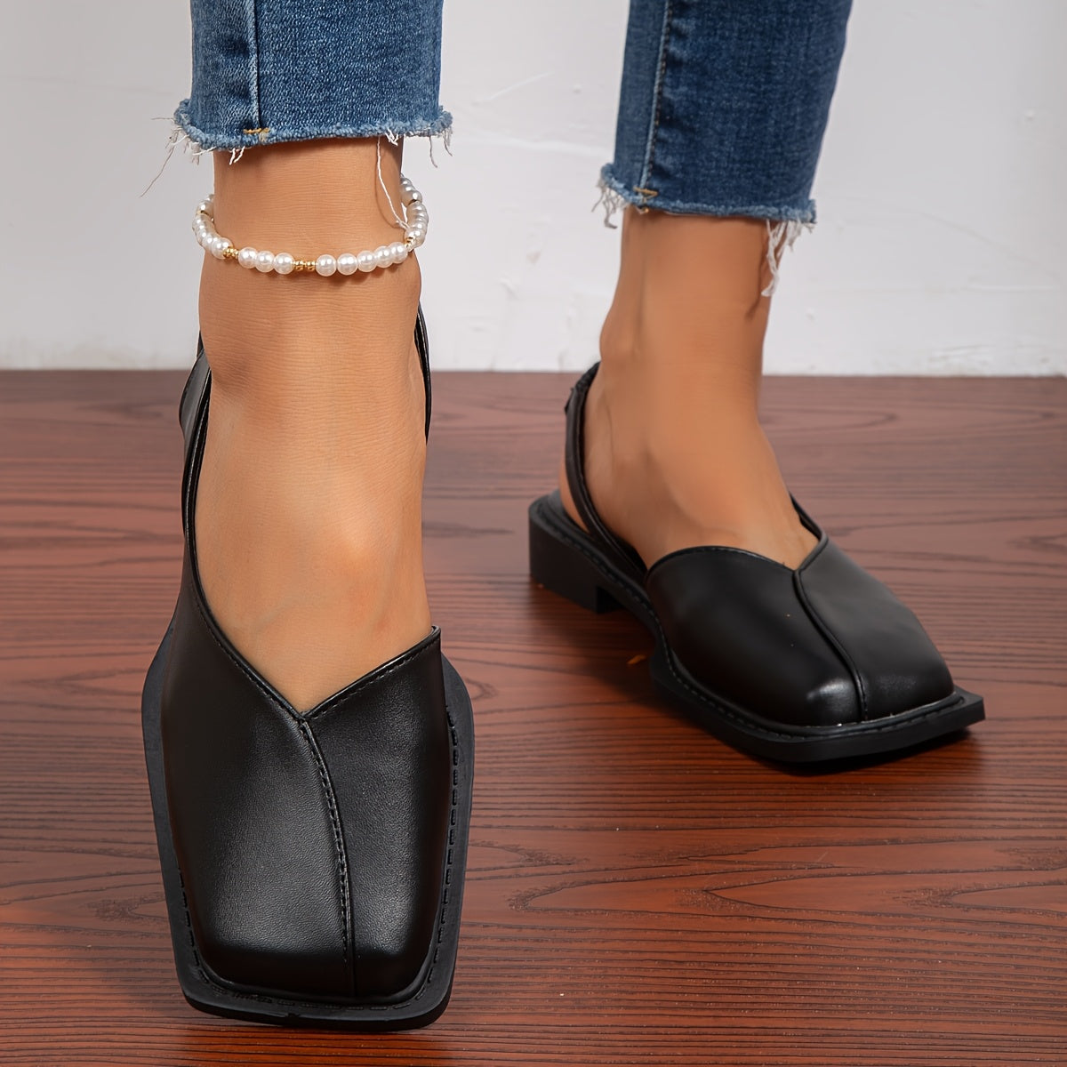 Chic Vintage Square Noise Mary Janes