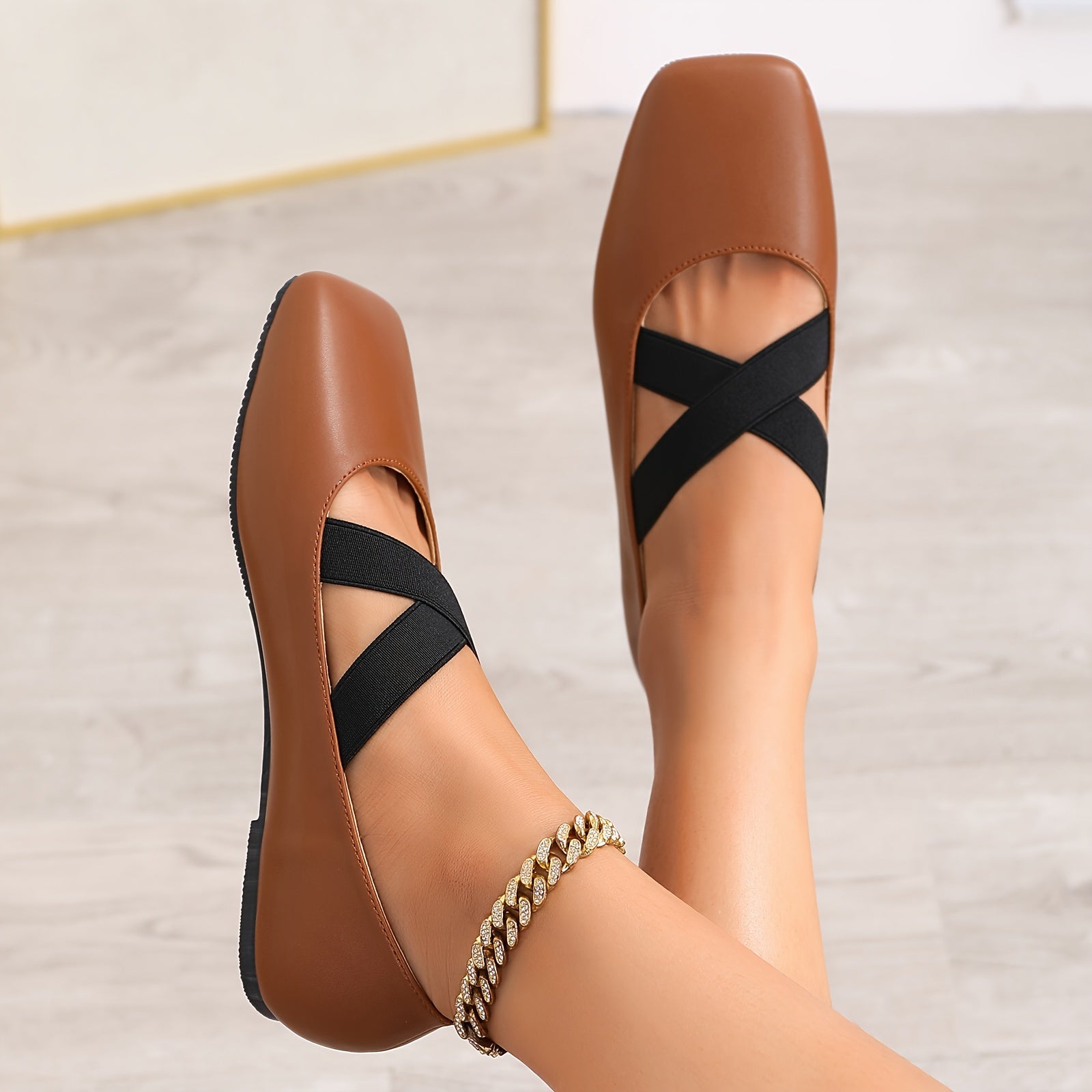 Crisscross Strap Square Mary Janes