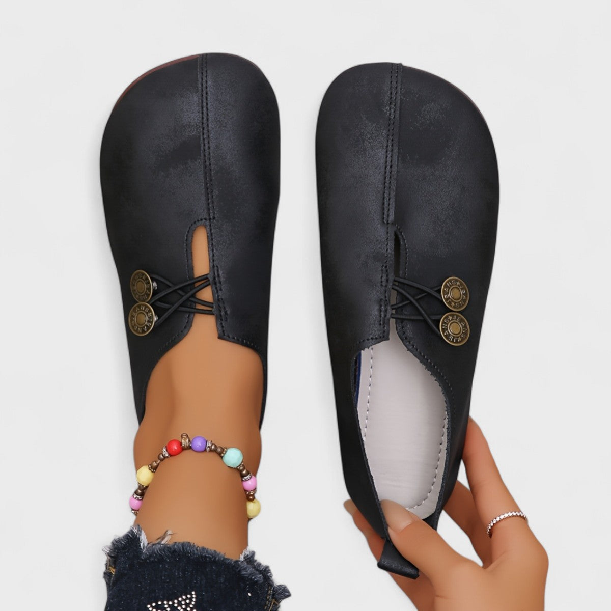 Flat Round-Toe Mary Janes