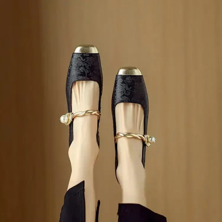 Mestelle Leather Mary Jane Shoes