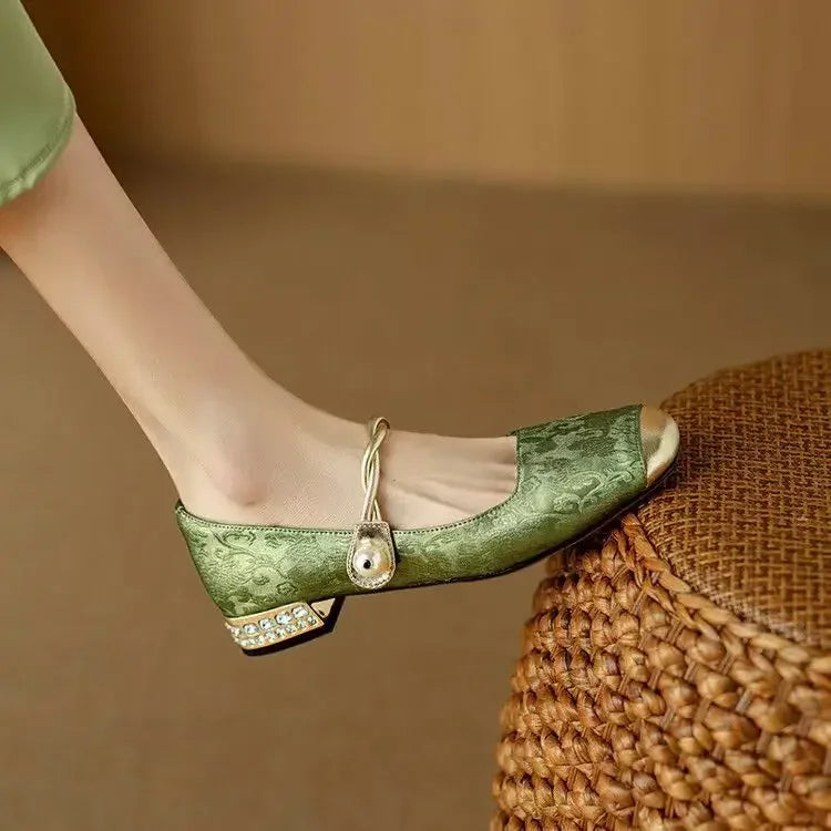 Mestelle Leather Mary Jane Shoes