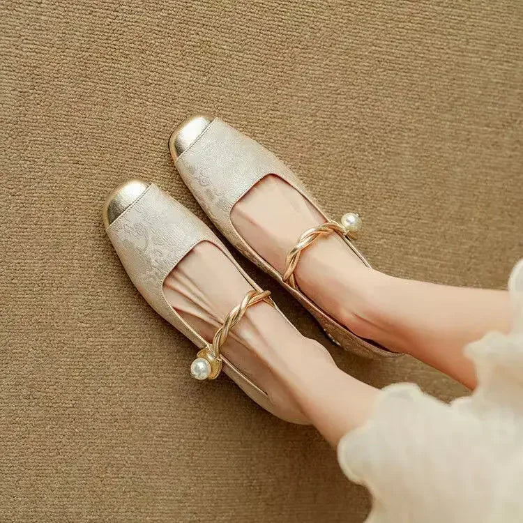 Mestelle Leather Mary Jane Shoes