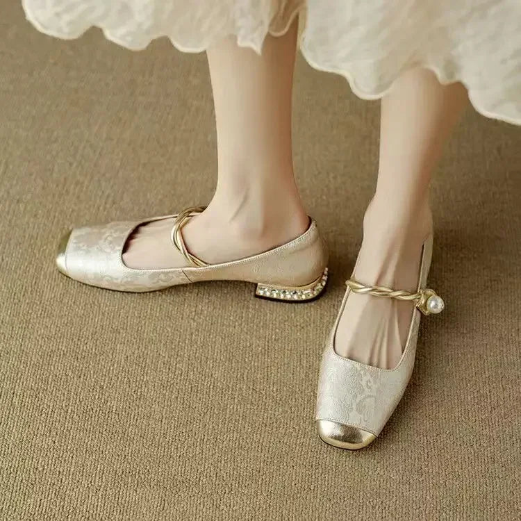 Mestelle Leather Mary Jane Shoes