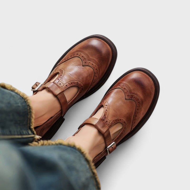 Sophisticated Leather Mary Janes