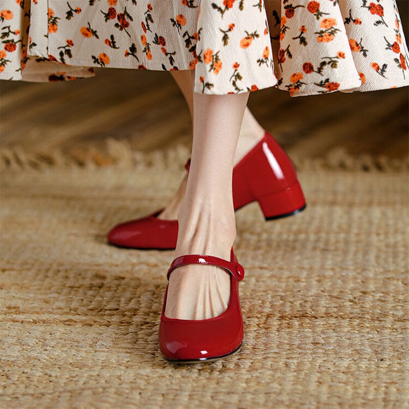 Leather Mary Jane Shoes