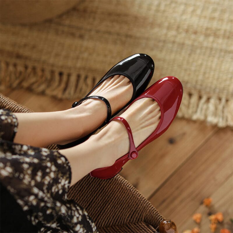 Leather Mary Jane Shoes