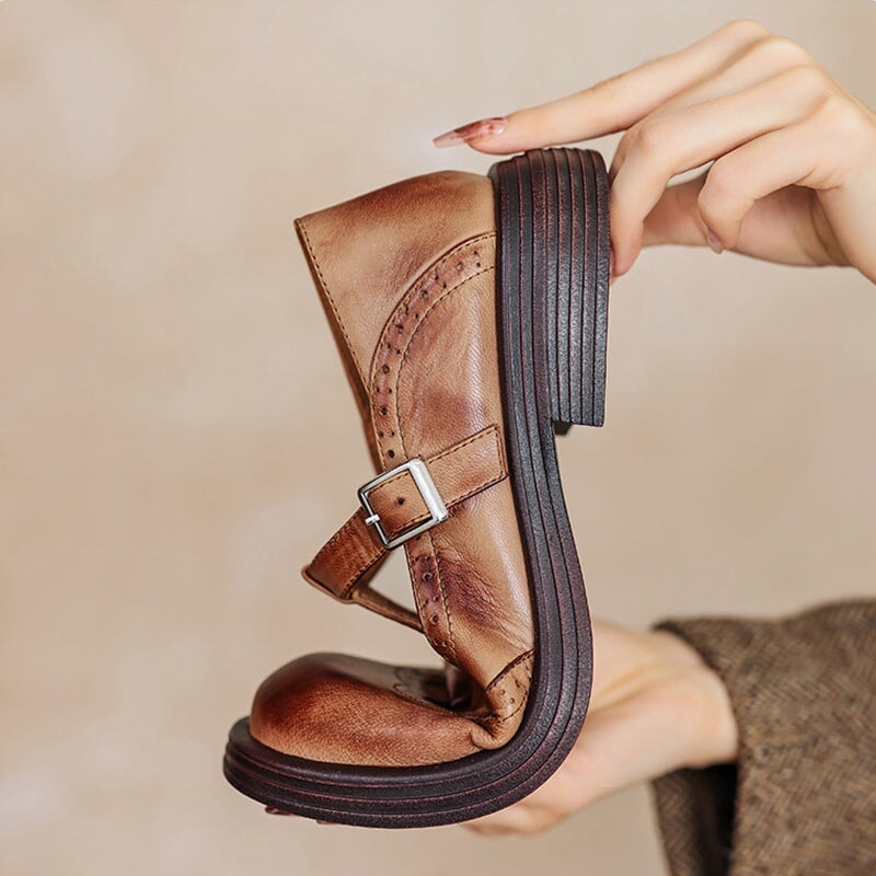 Sophisticated Leather Mary Janes