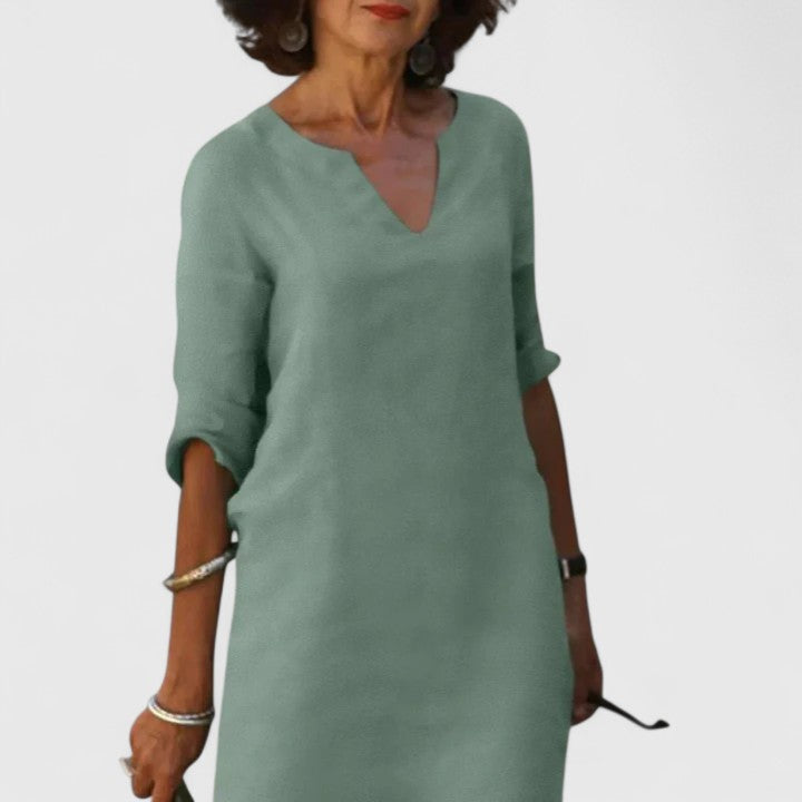 V-Neck Relaxed Fit Dress