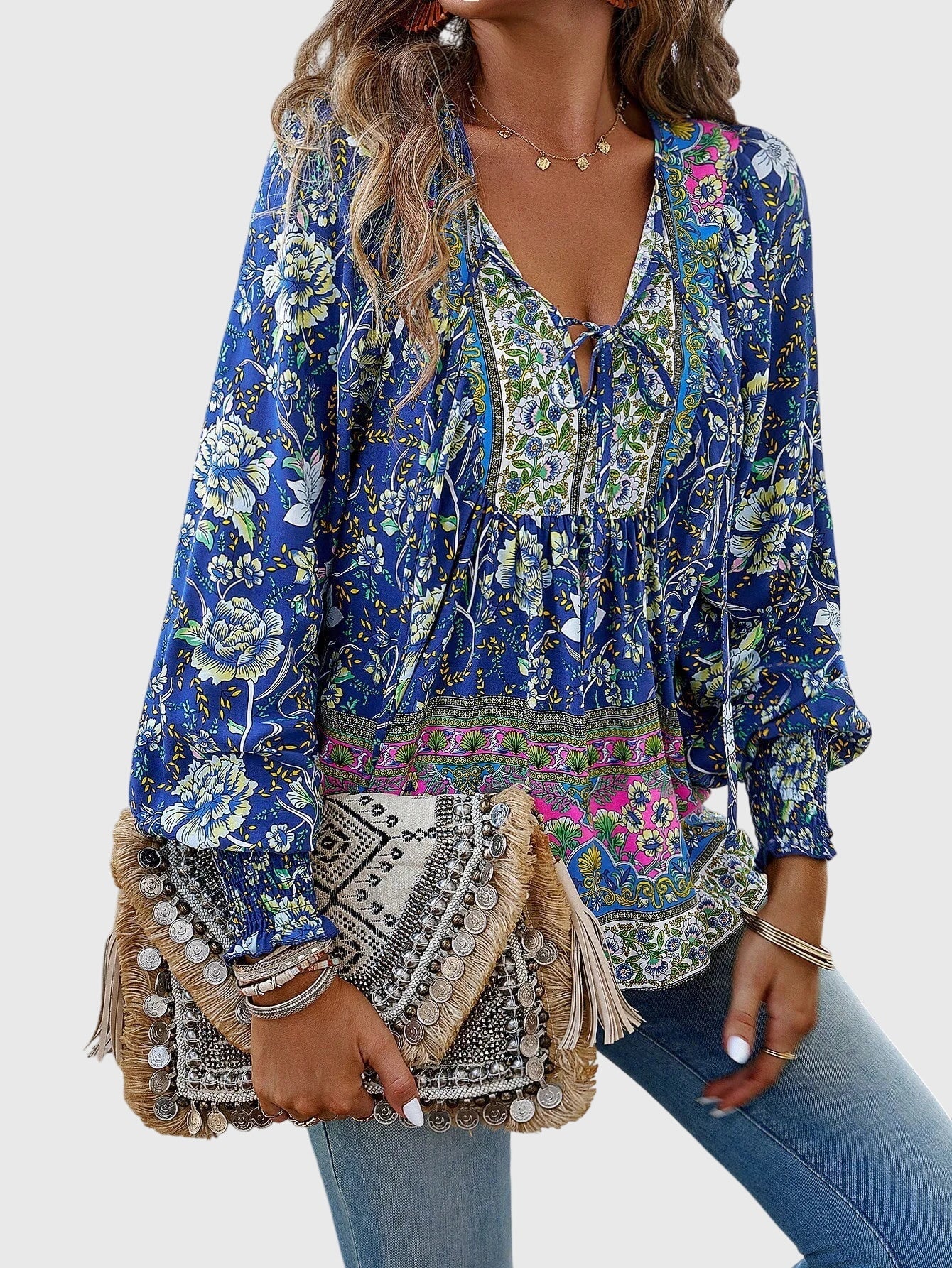 Chic Knit Floral Pullover