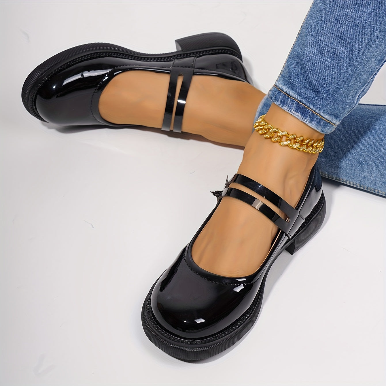 Chic Soft Leather Mary Janes