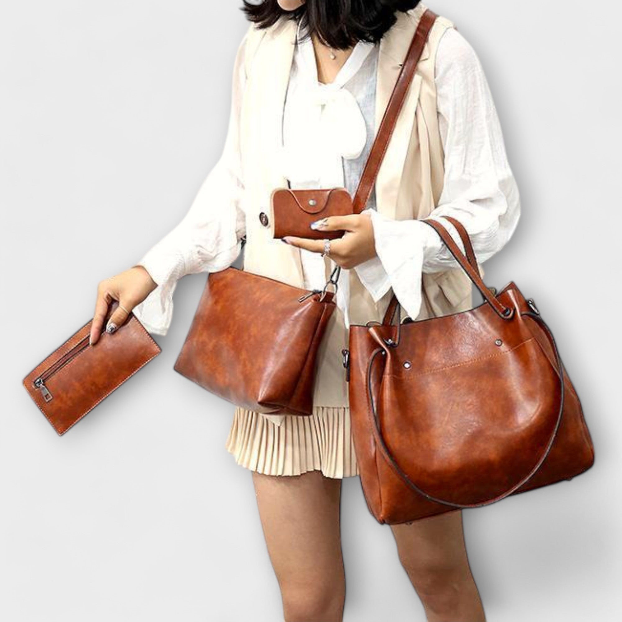 Vintage 4-Piece Handbag Set
