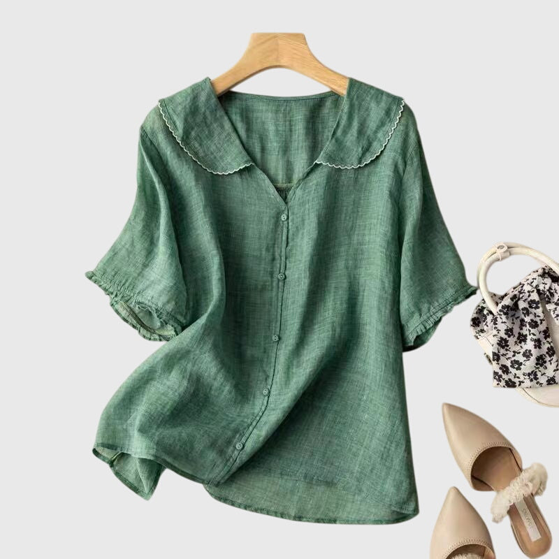 Chic Elegant Button-Up Blouse
