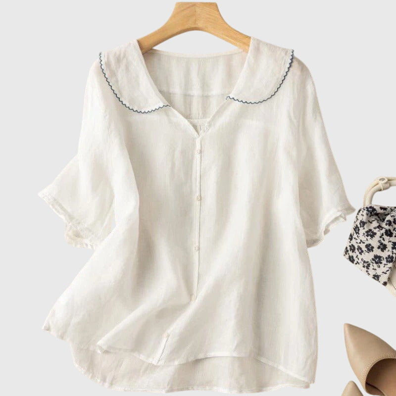 Chic Elegant Button-Up Blouse