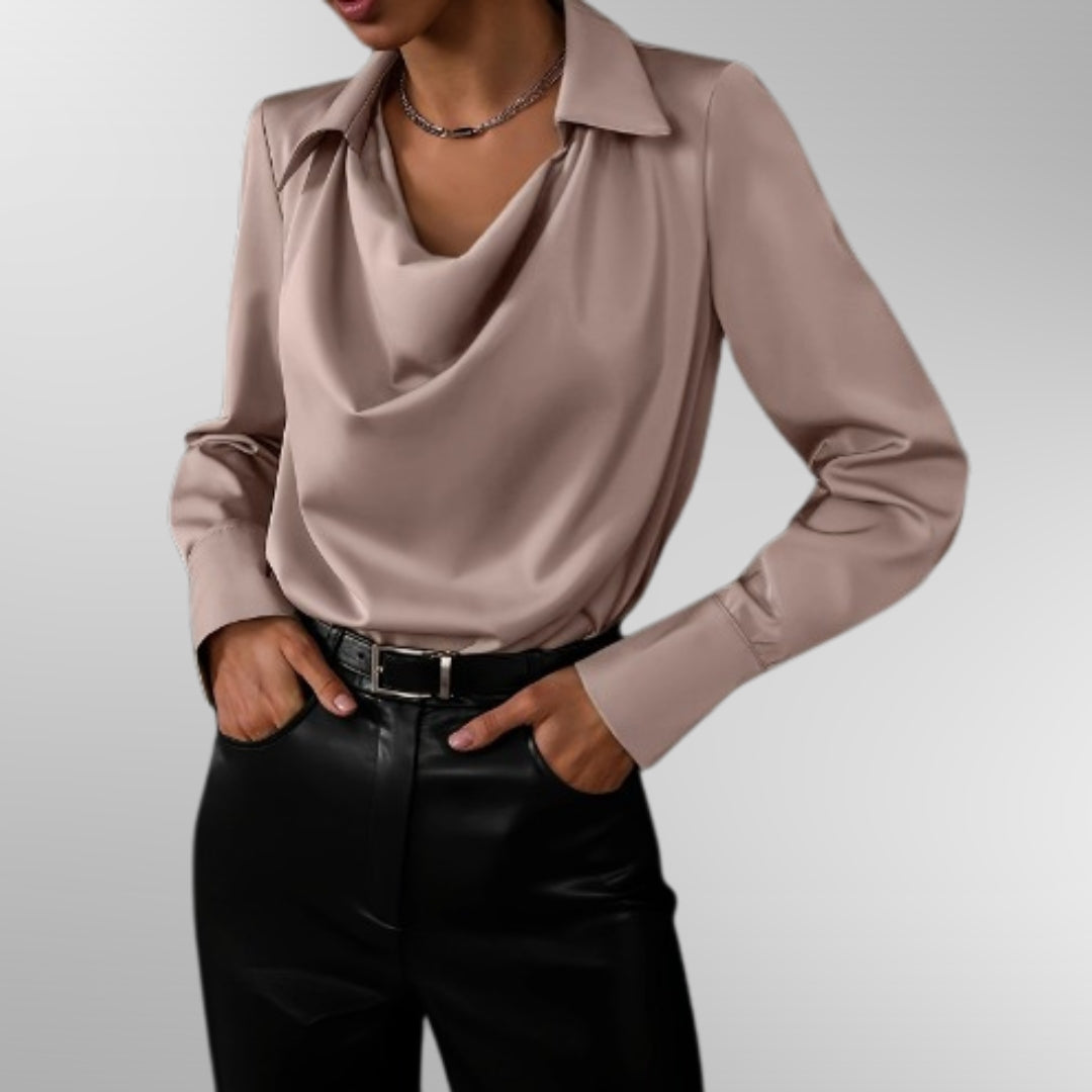 Chic Satin Elegance Blouse