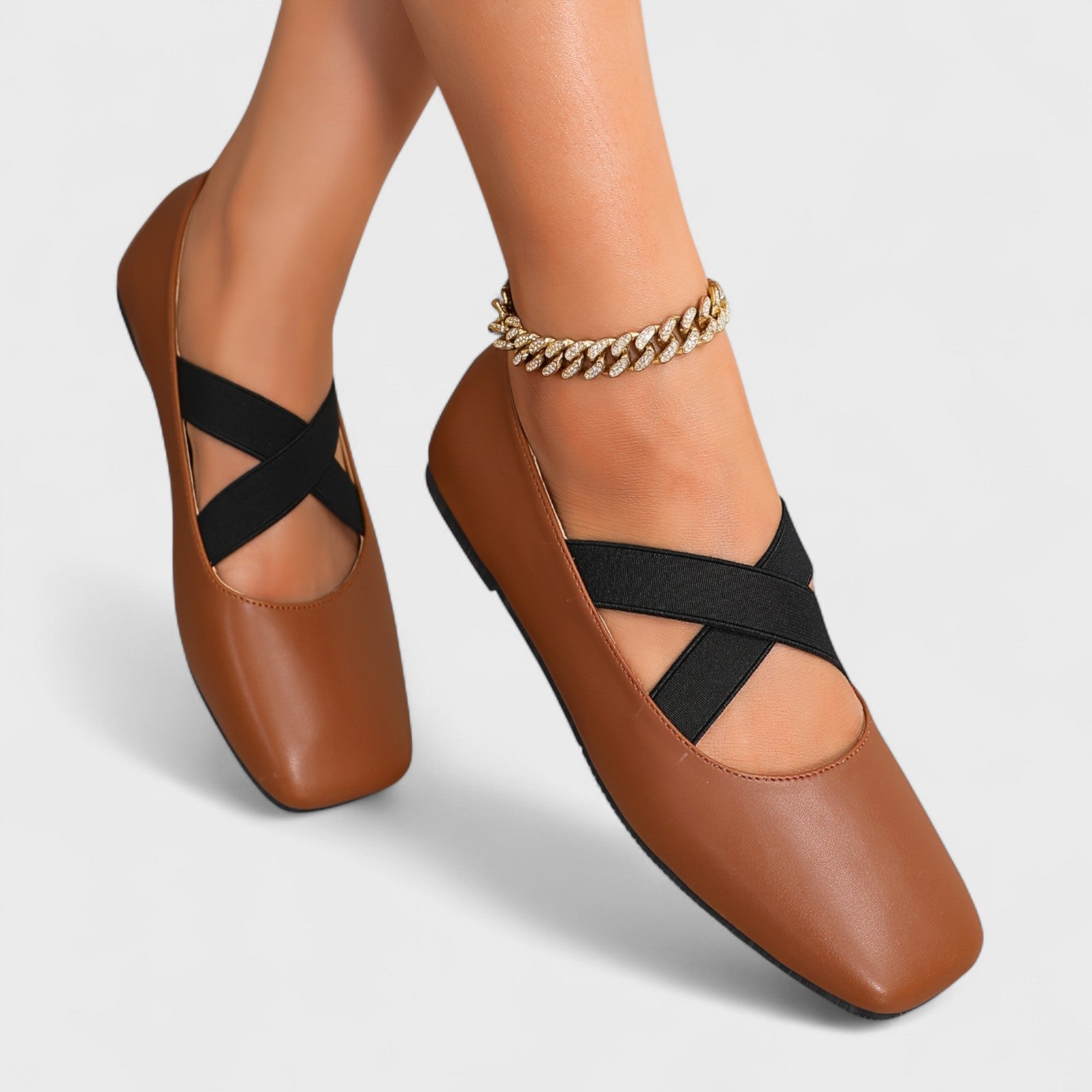 Crisscross Strap Square Mary Janes