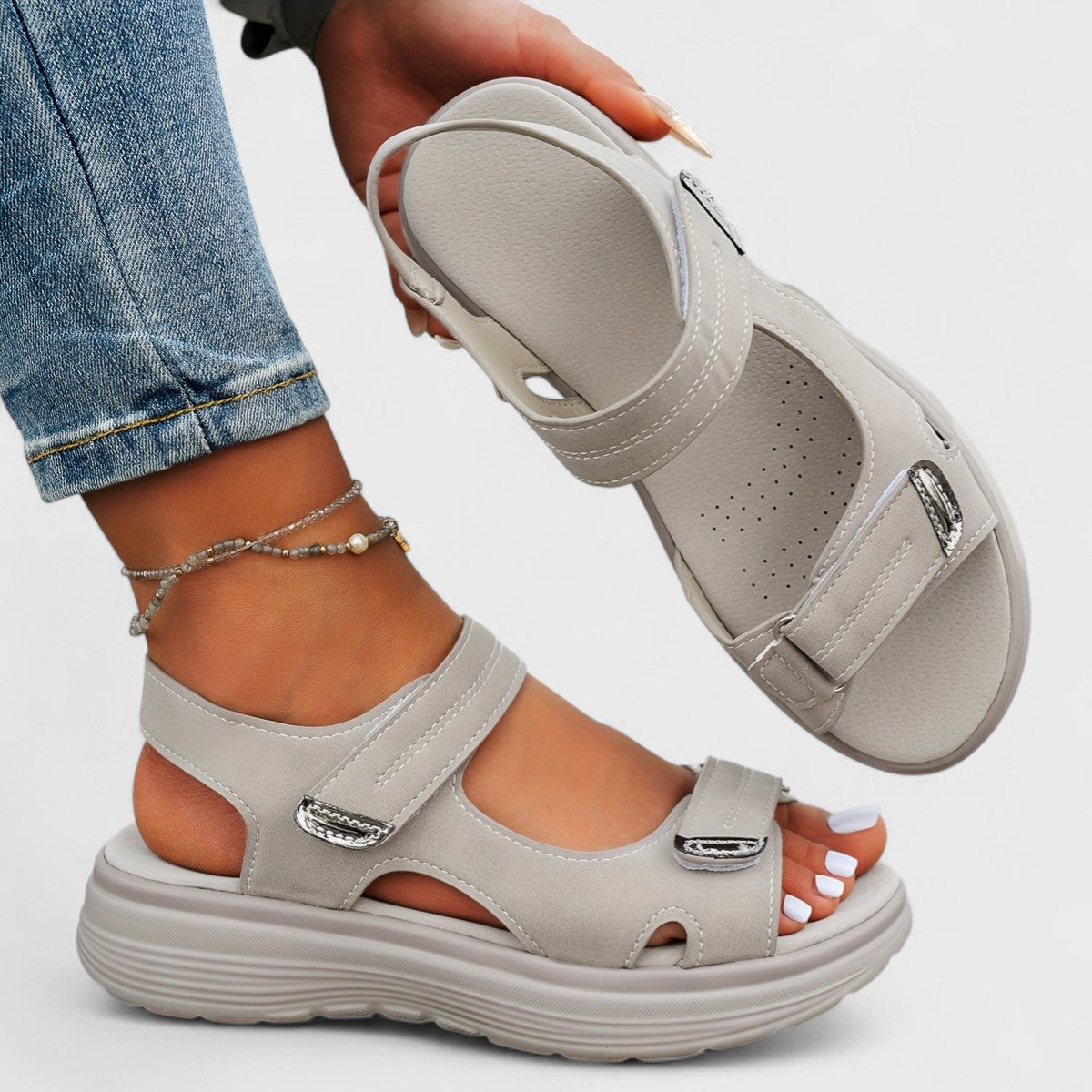 Mary Jane Open Toe Sandals