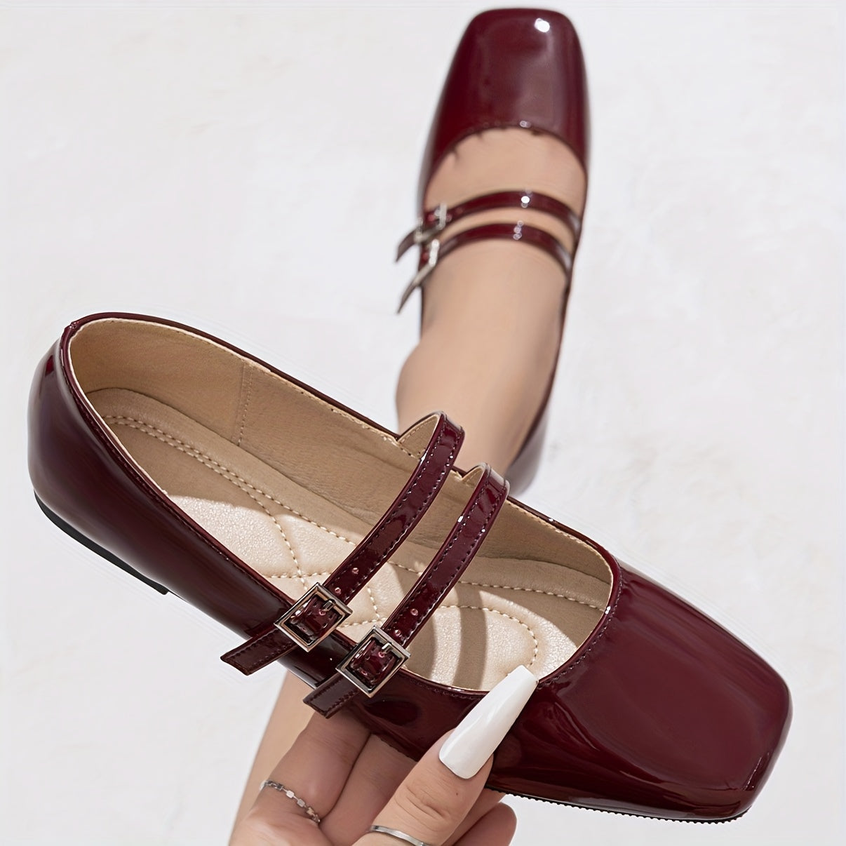 Casual Square Noose Mary Janes