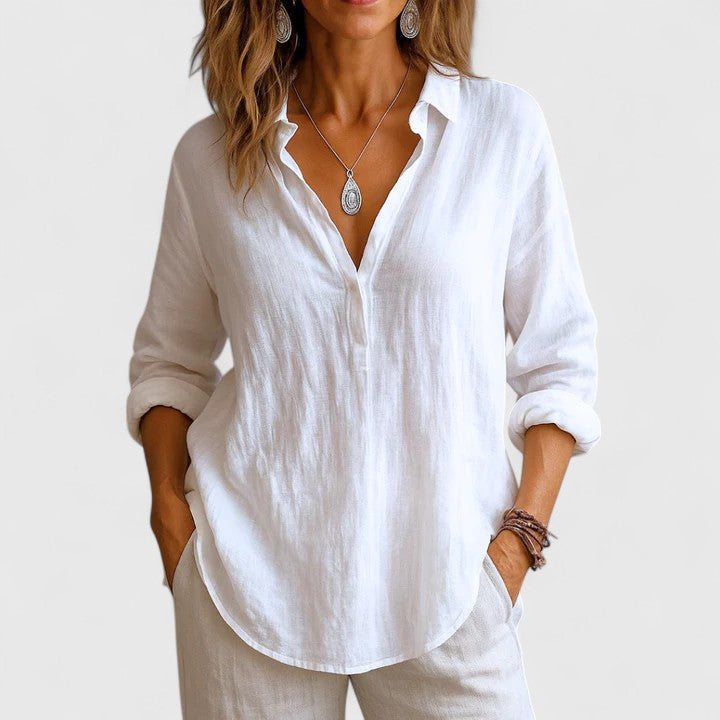 Linen Relaxed Fit Top