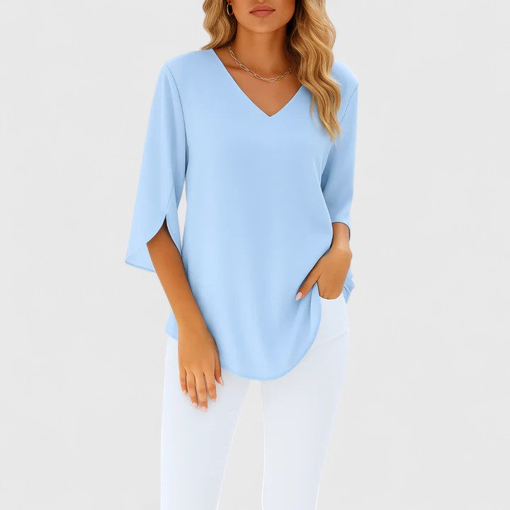 Elegant V-Neck Top