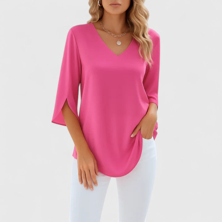 Elegant V-Neck Top