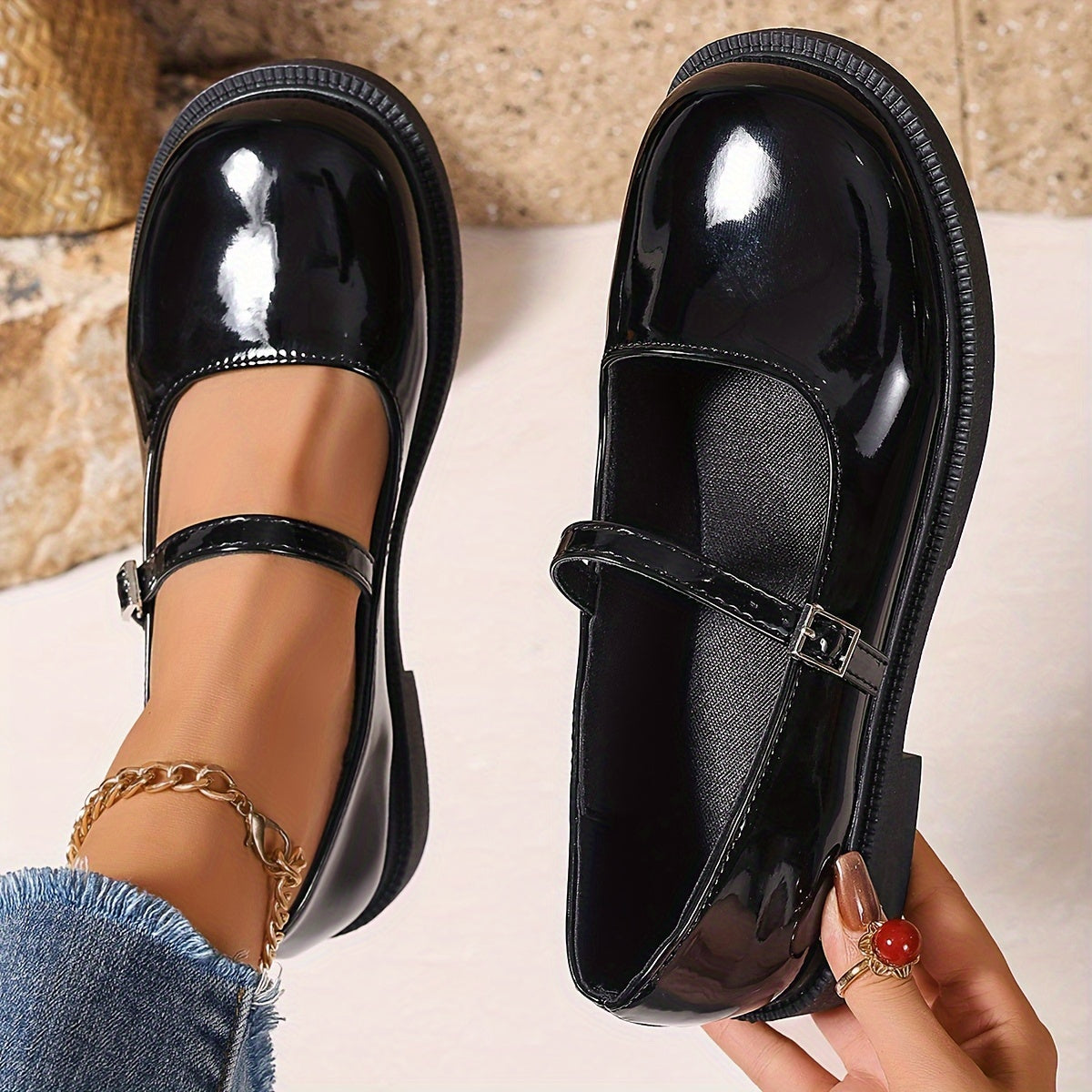Classic Soft Leather Mary Janes