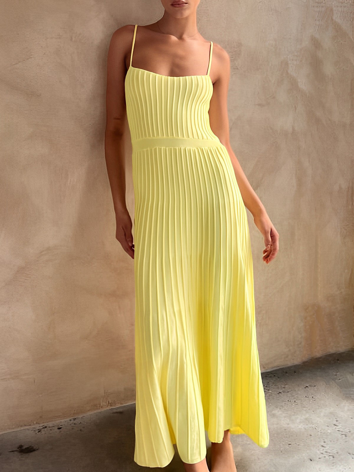 Ribbed Midi Sundress