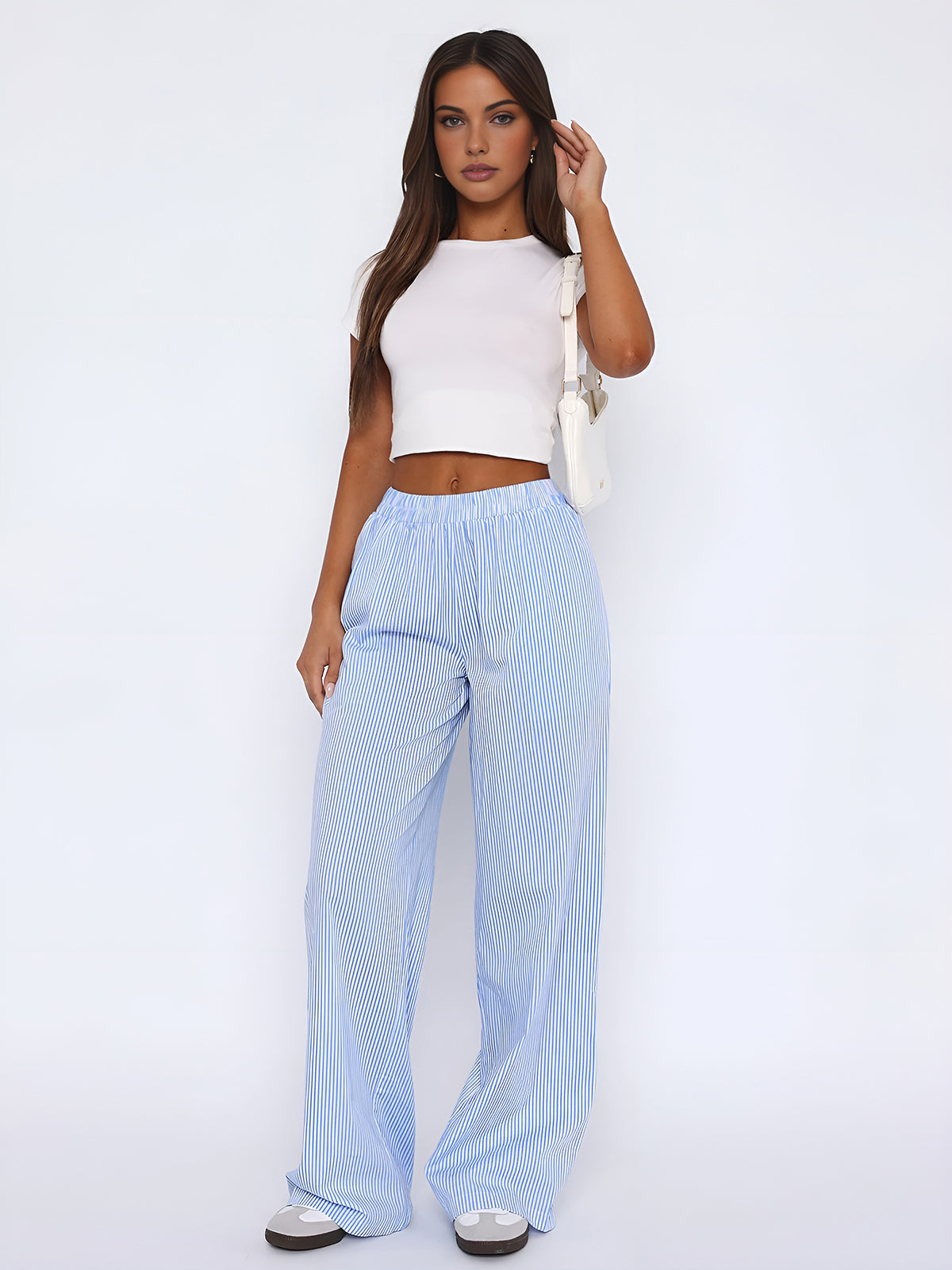 Striped Long Pants for Styling