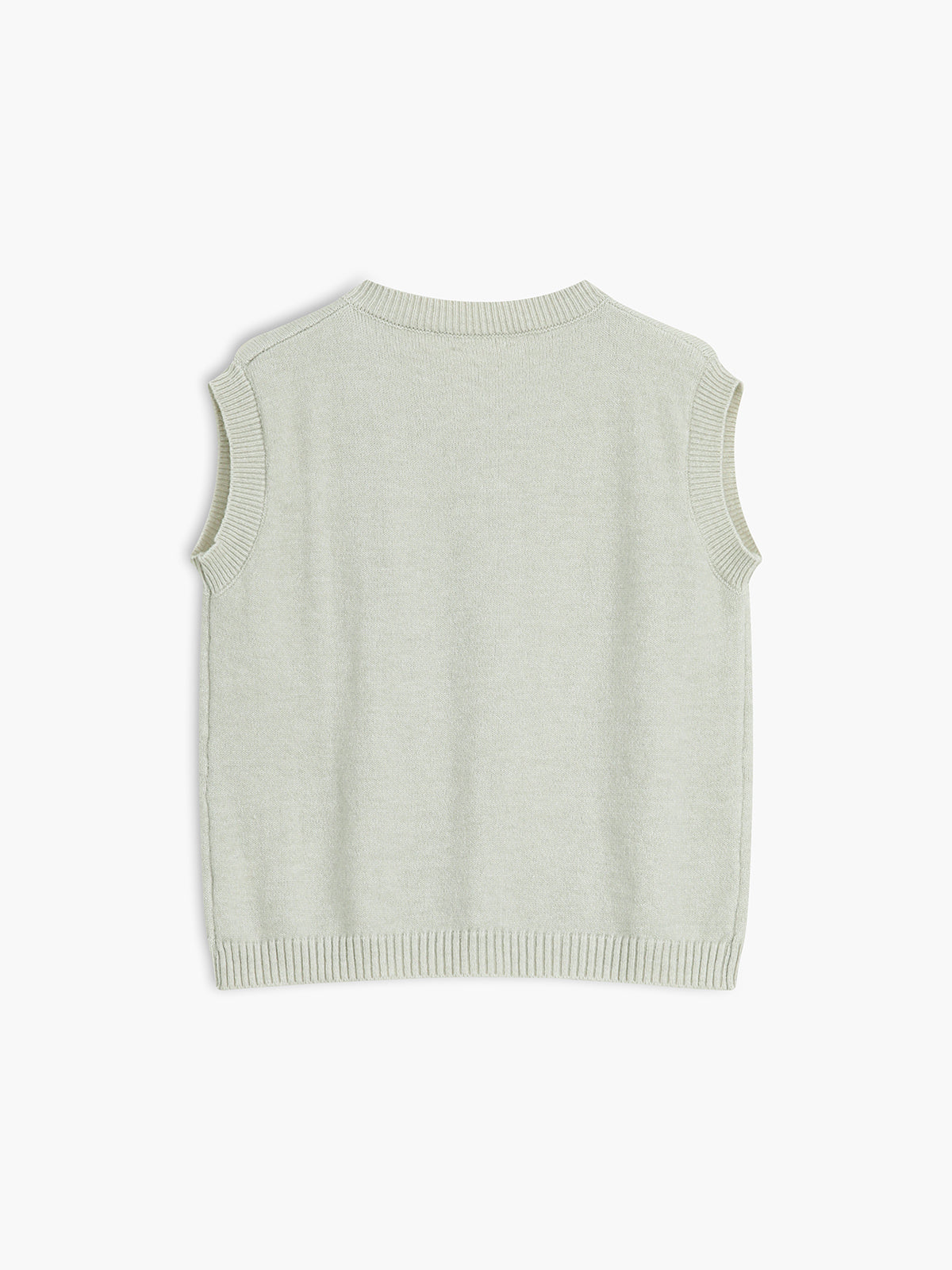Casual Button-Up Sweater Vest