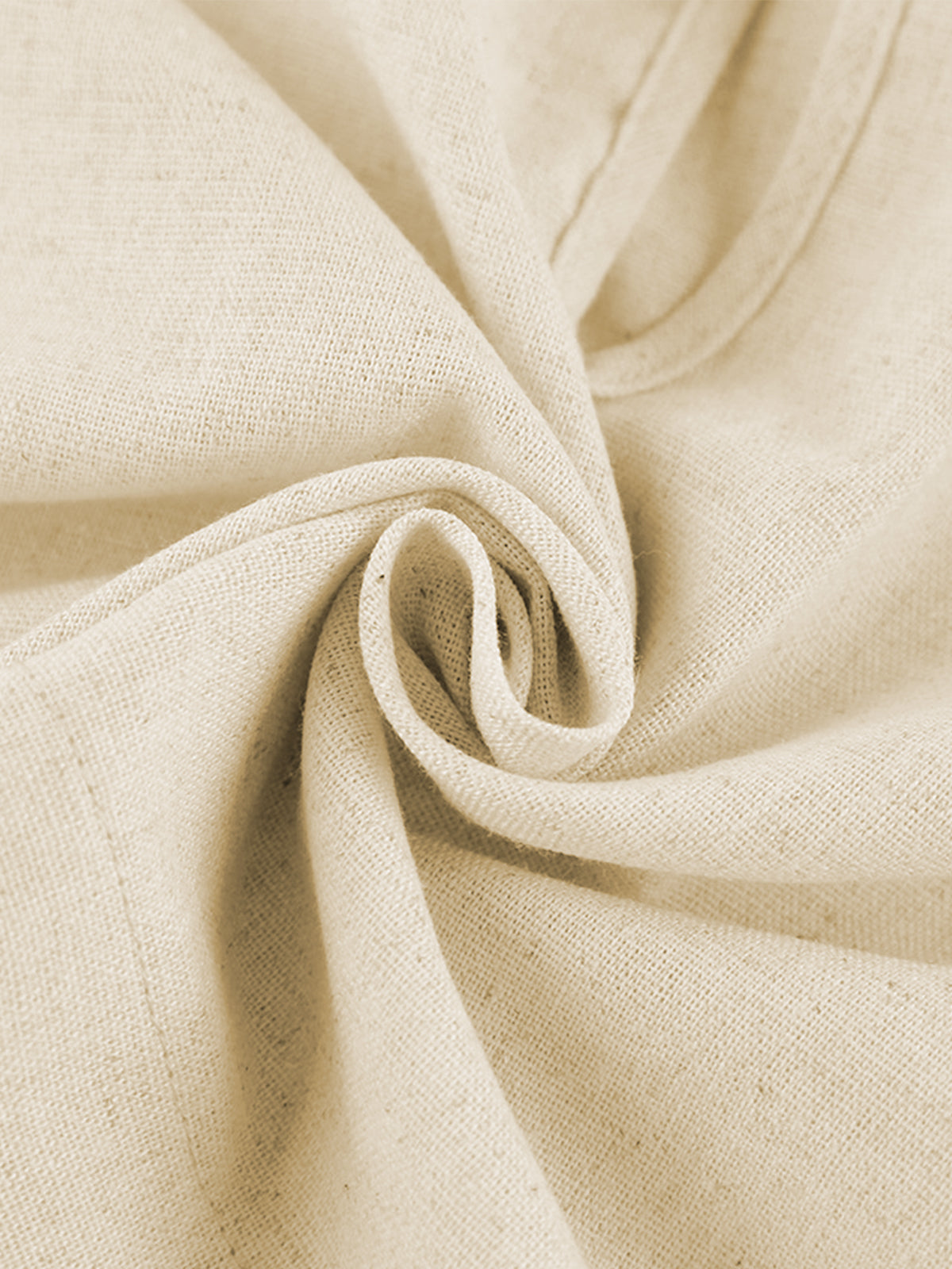 Utility Linen Two-Piece Wide-Leg Pants Set
