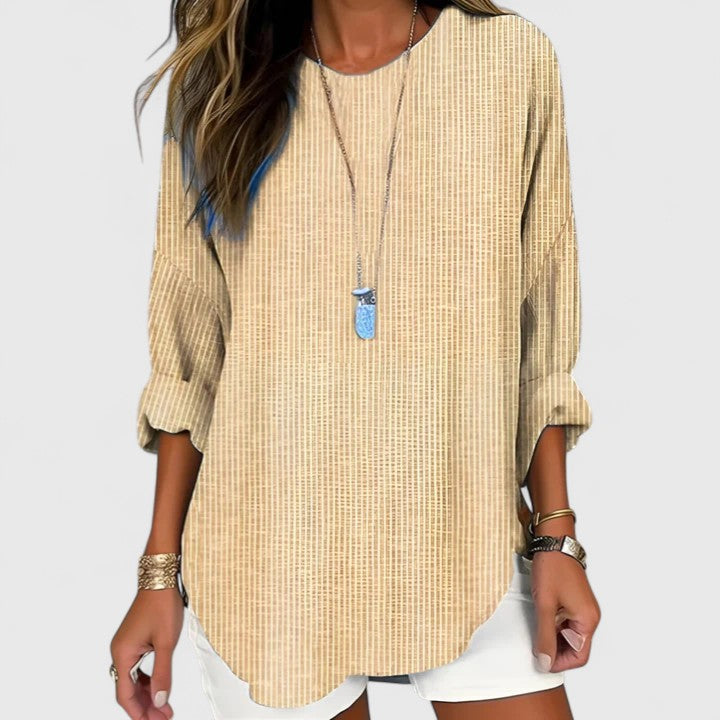Relaxed Fit Striped Blouse