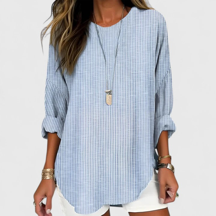 Relaxed Fit Striped Blouse