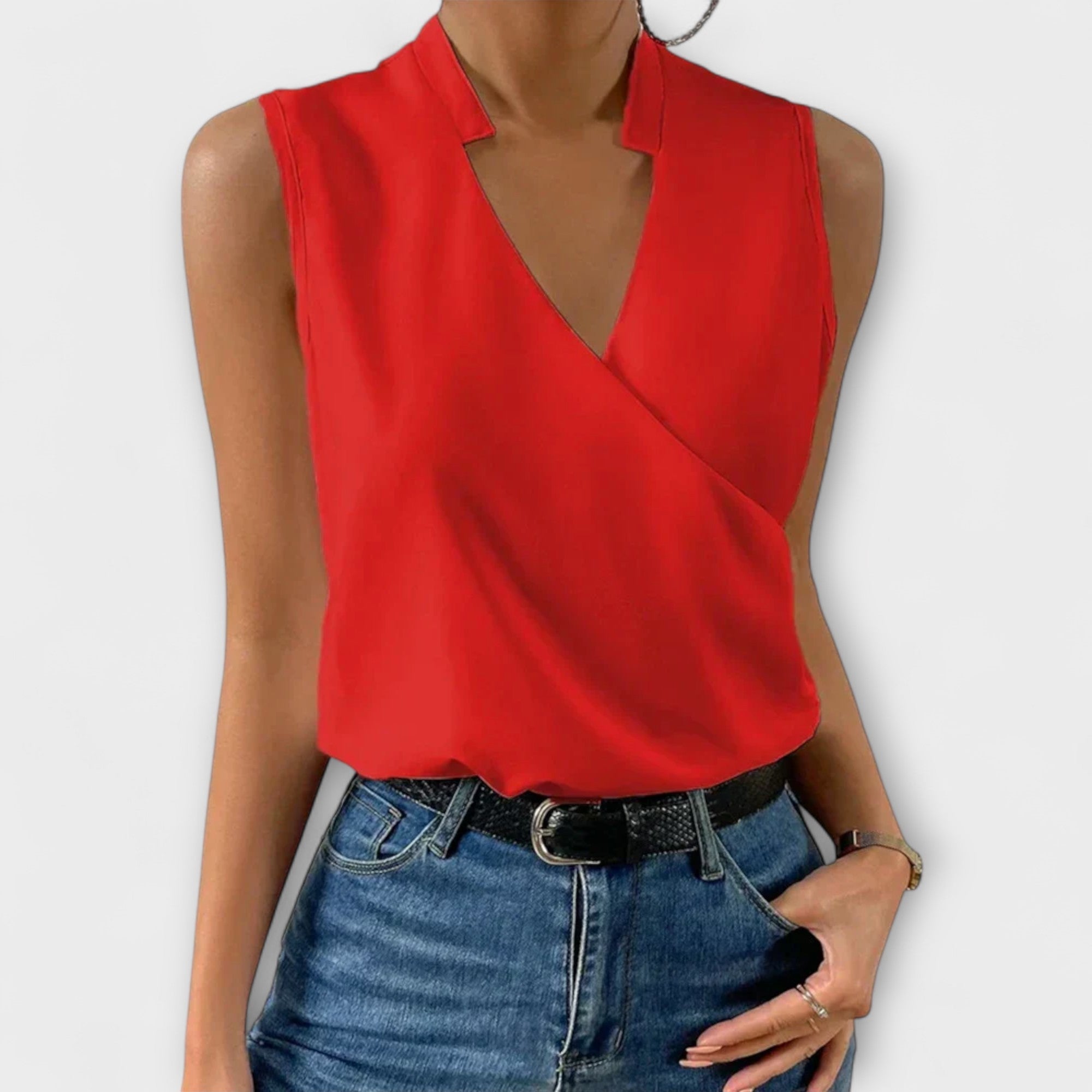 Elegant Soft V-neck Blouse