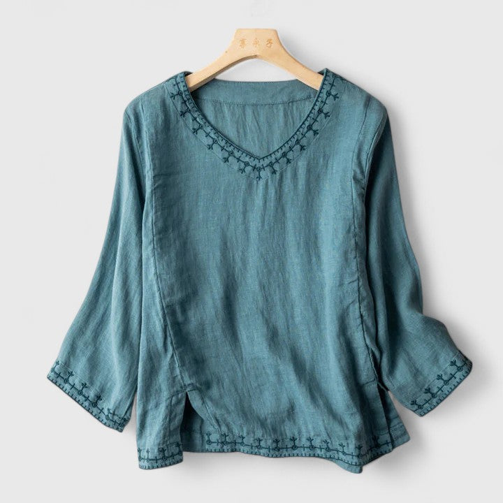 Chic V-Neck Blouse