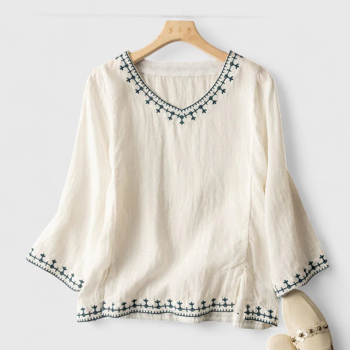 Chic V-Neck Blouse
