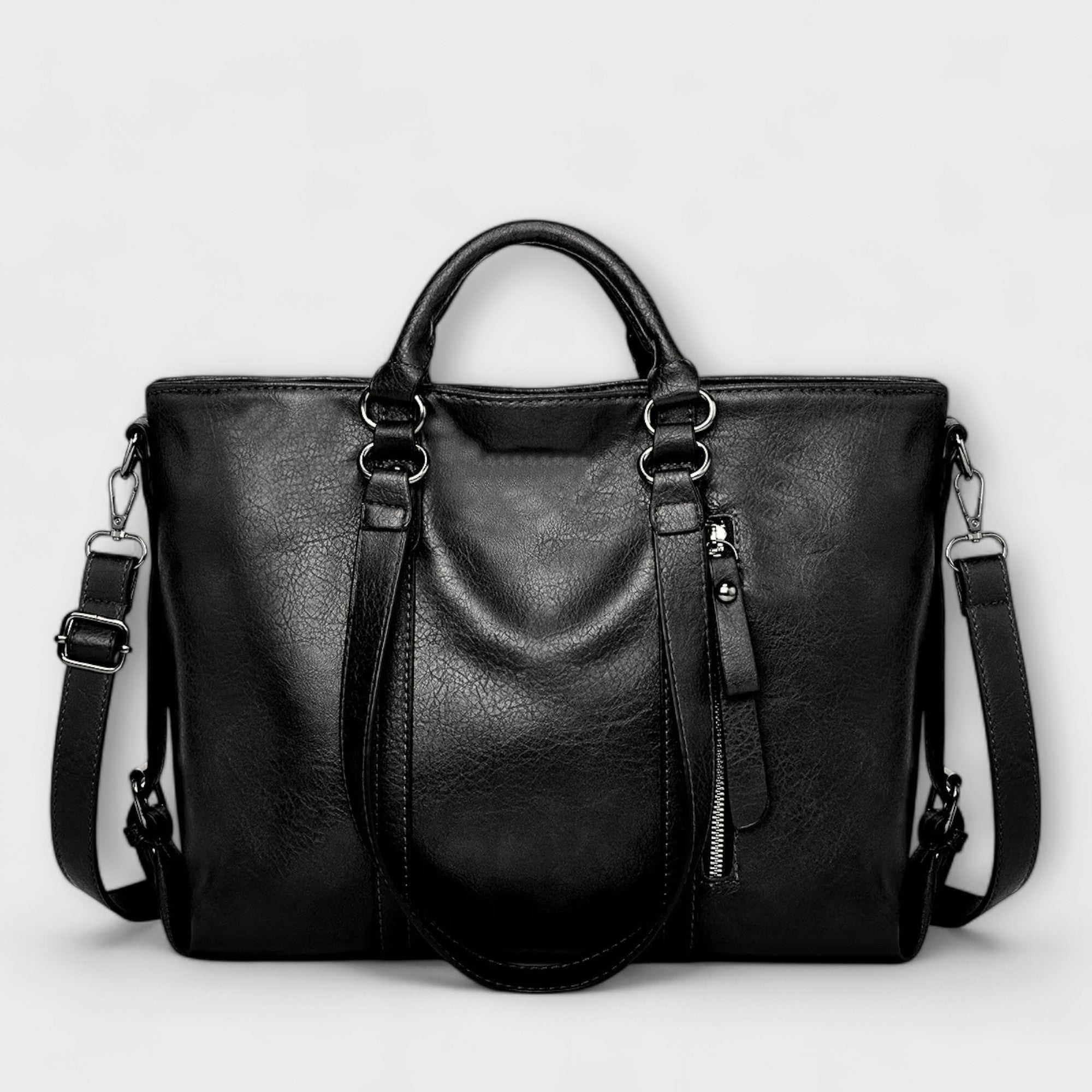 Spacious Leather Tote Bag