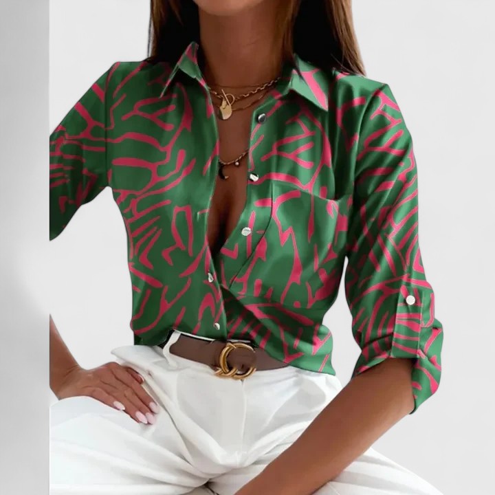 Chic Printed Long Sleeve Top