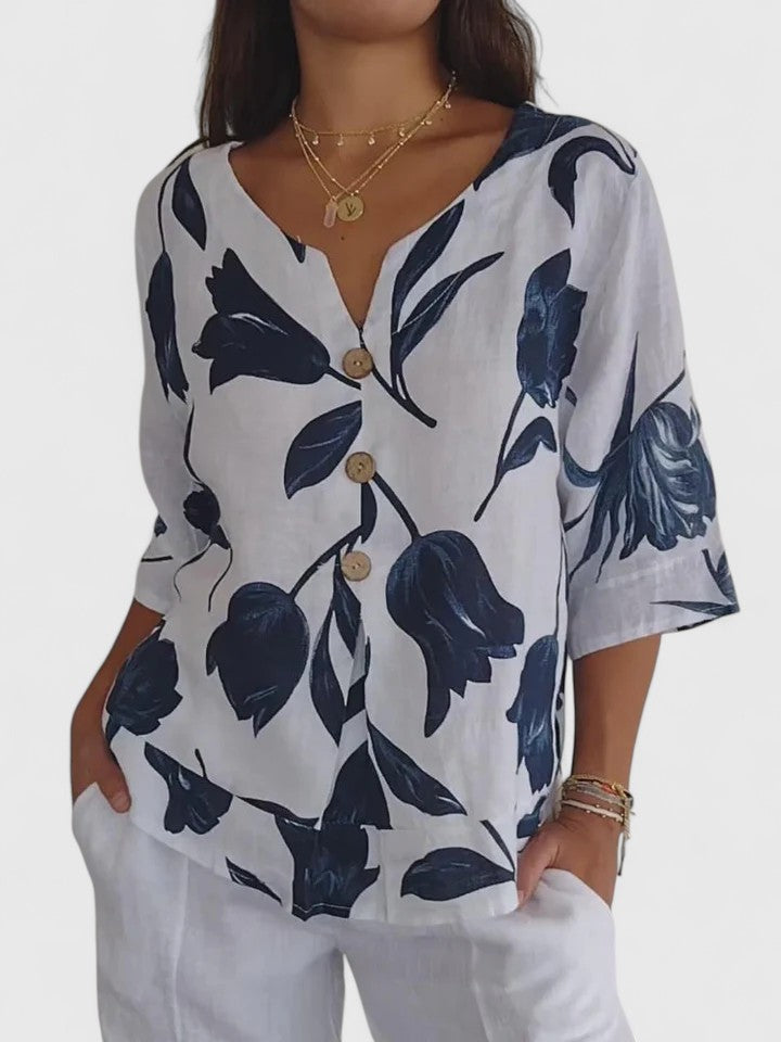 V-Neck Relaxed Fit Top