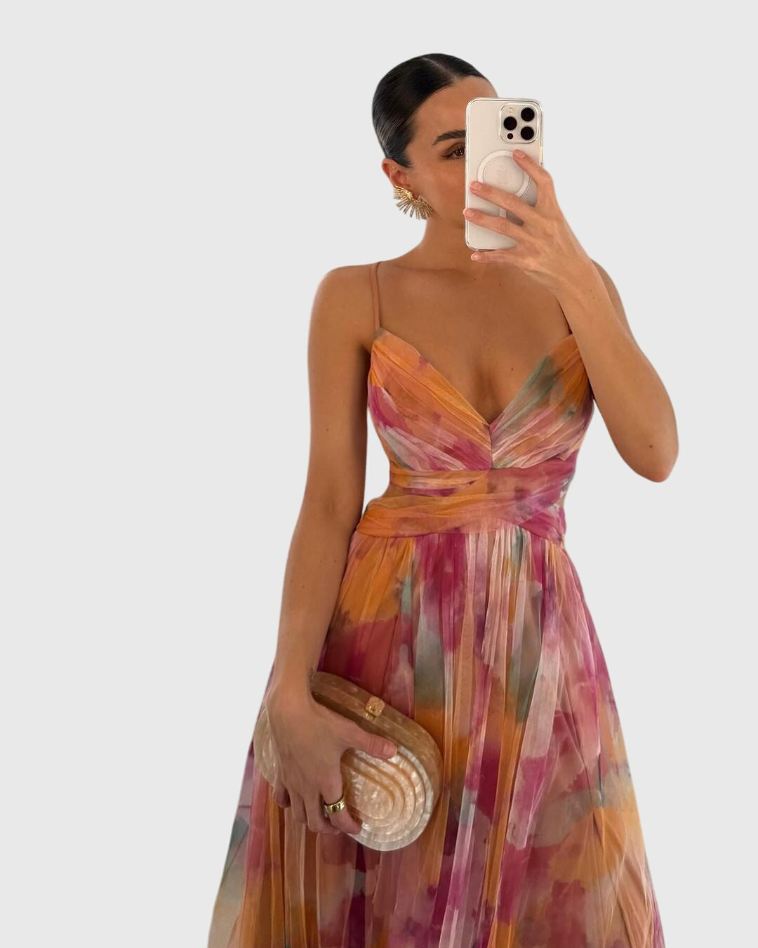 Floral Maxi Gown Dress