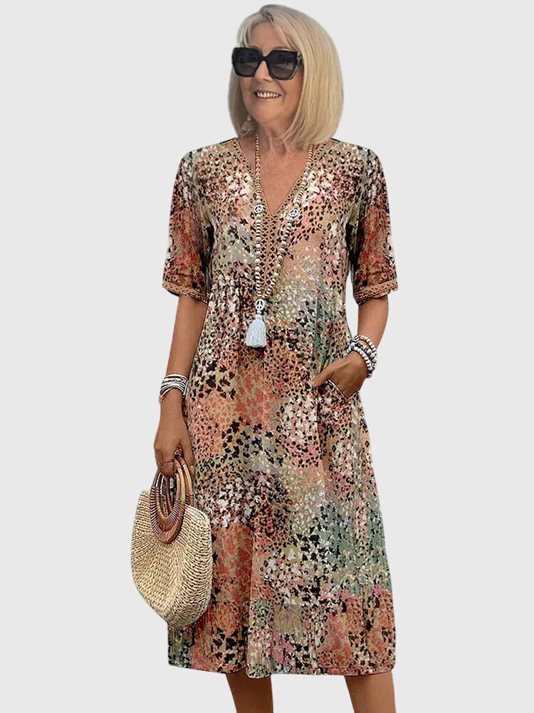 Floral Elegance Midi Dress