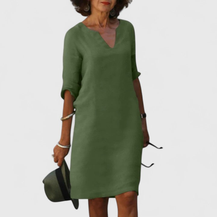 V-Neck Relaxed Fit Dress