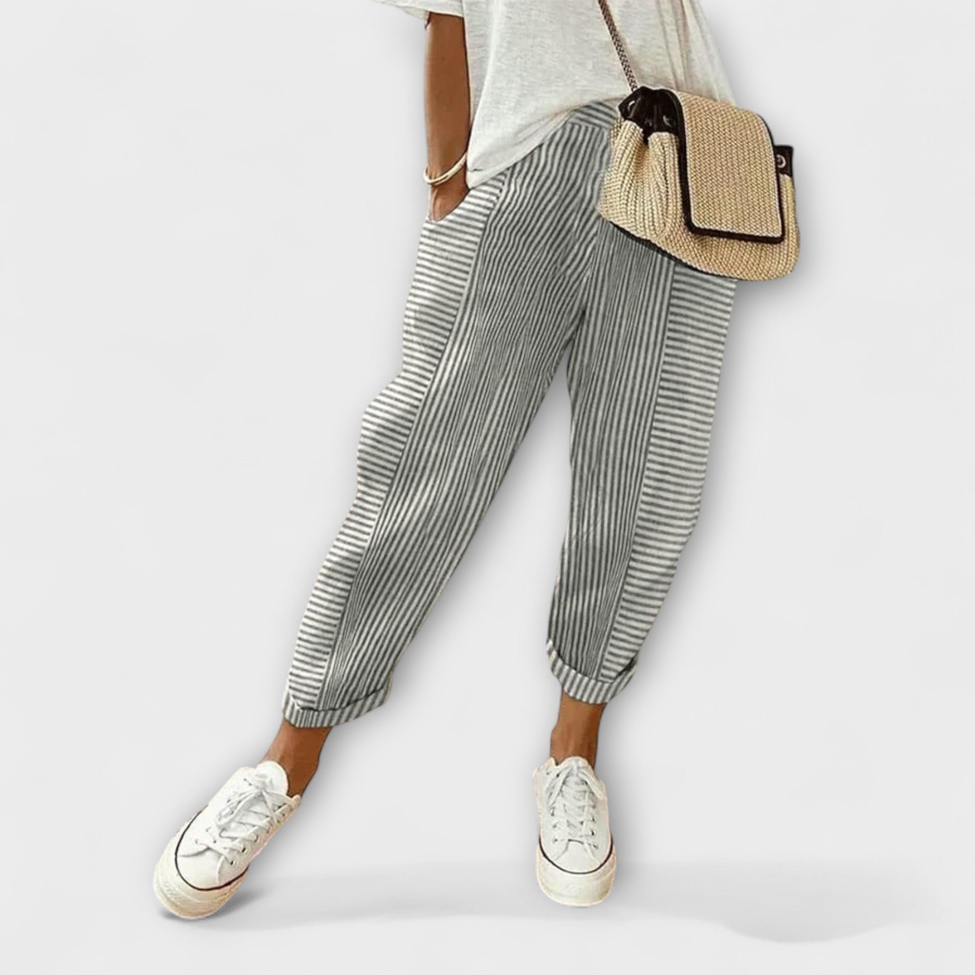 Comfortable Striped Pants