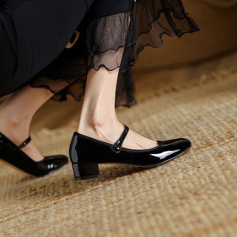 Leather Mary Jane Shoes