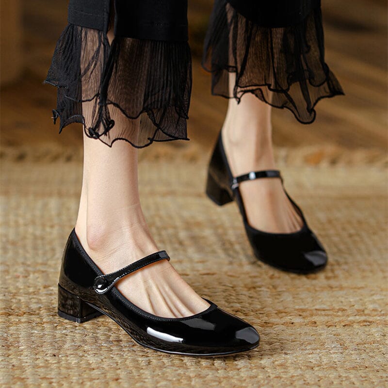 Leather Mary Jane Shoes