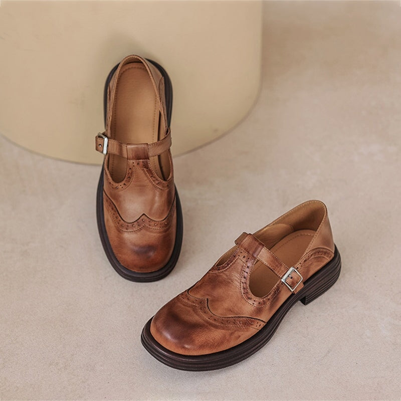 Sophisticated Leather Mary Janes